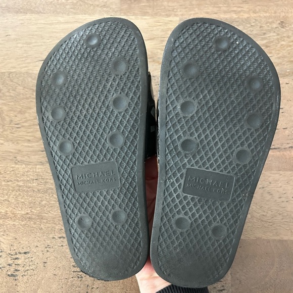 Michael Kors Kids Black Slides size 13C - Picture 4 of 7